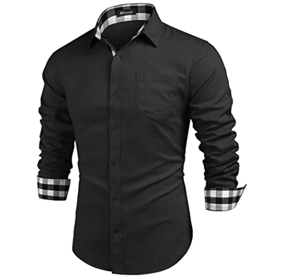 Summer Gentleman Paneled Casual Buttons Pocket Blouse