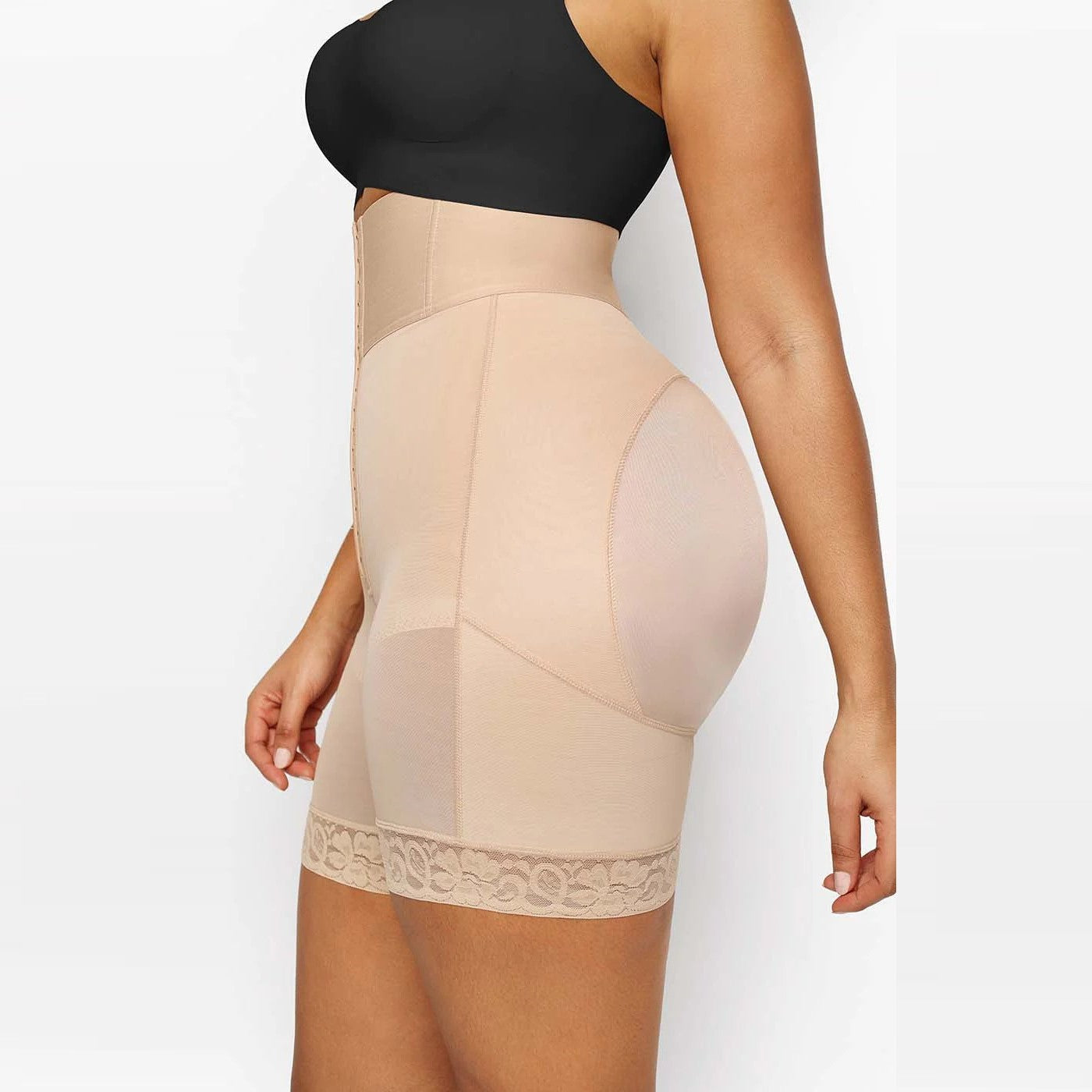 Boned Sculpt High Waist Shorts