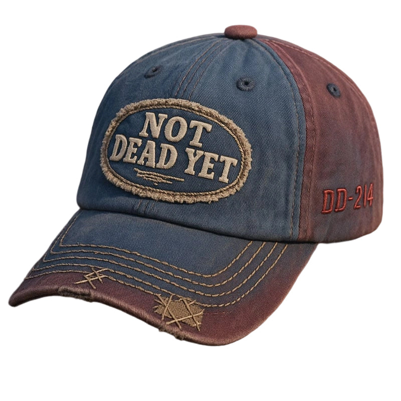 🔥NOT DEAD YET Vintage Washed Baseball Cap