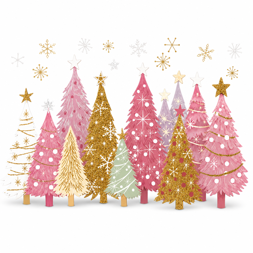 3-Piece Christmas Window Cling Set โ Glue-Free Static Holiday Decor