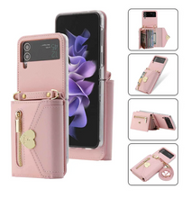 Fashion Crossbody Wallet Case of Women for Samsung Galaxy Z Flip3 4