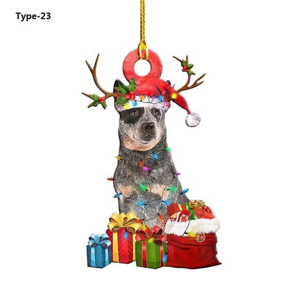 Christmas Tree Puppy Pendant Ornament