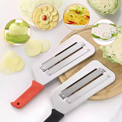 🌟Best Kitchen Gift🎁🧑‍🍳Stainless Steel Double-layer Slicer