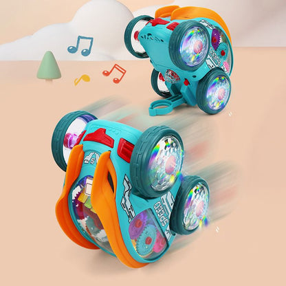 🚙Dynamic Gear-Powered Car with LED Lights and Music