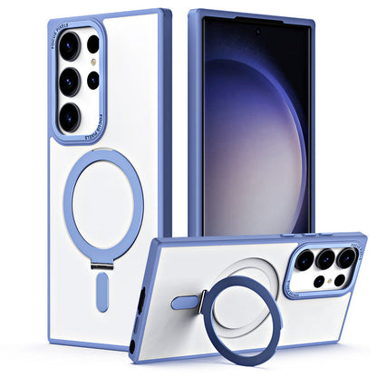 Invisible Magnetic Bracket Anti-fall Phone Case For Samsung Galaxy S23 Ultra Plus Support Wireless Charging