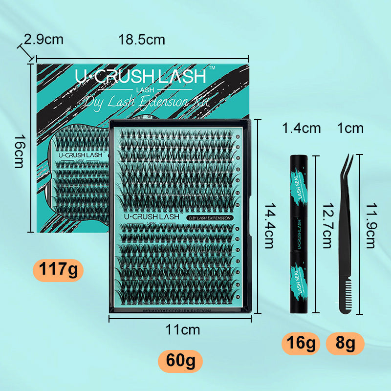 DIY Lash Clusters Kit 144 PCS Midnight