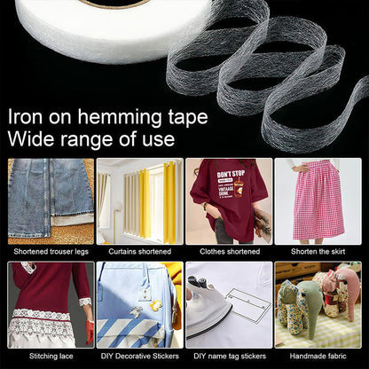 Iron-On Double-Sided Fabric Tape for Sewing & DIY