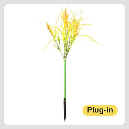 Simulation 7 Heads Wheat Outdoor Decoration LED Lights