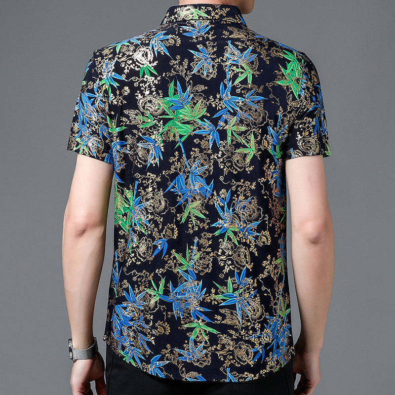 🔥Men's Trendy Pattern Breathable Short Sleeve Shirt