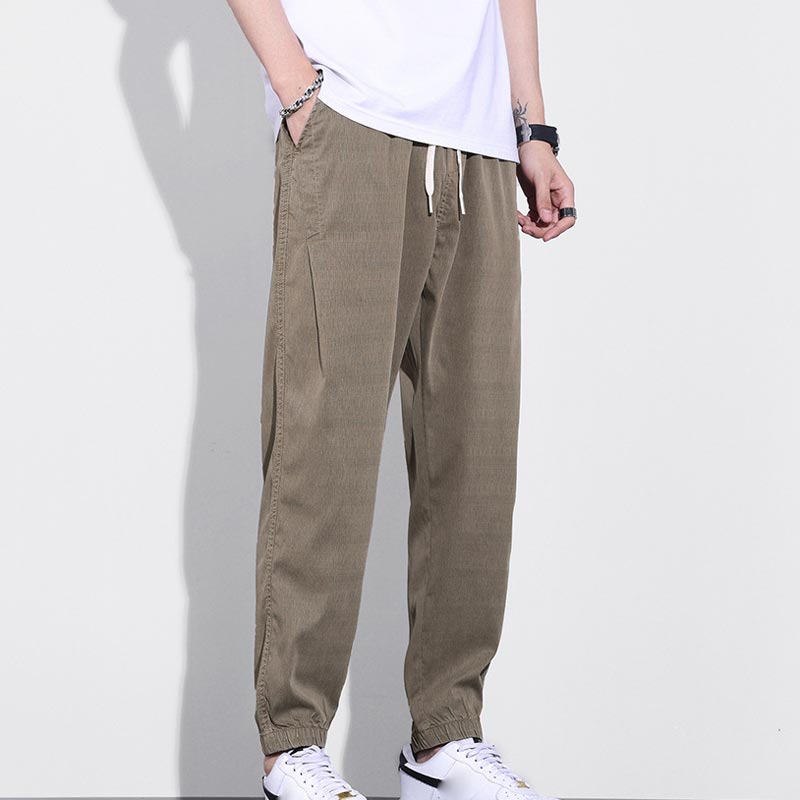 Men’s Elastic Drawstring Breathable Casual Joggers