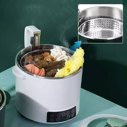 3L Smart Lifting Electric Hot Pot with Steaming Basket