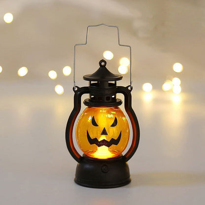 Portable Battery-Operated Halloween Pumpkin Lantern