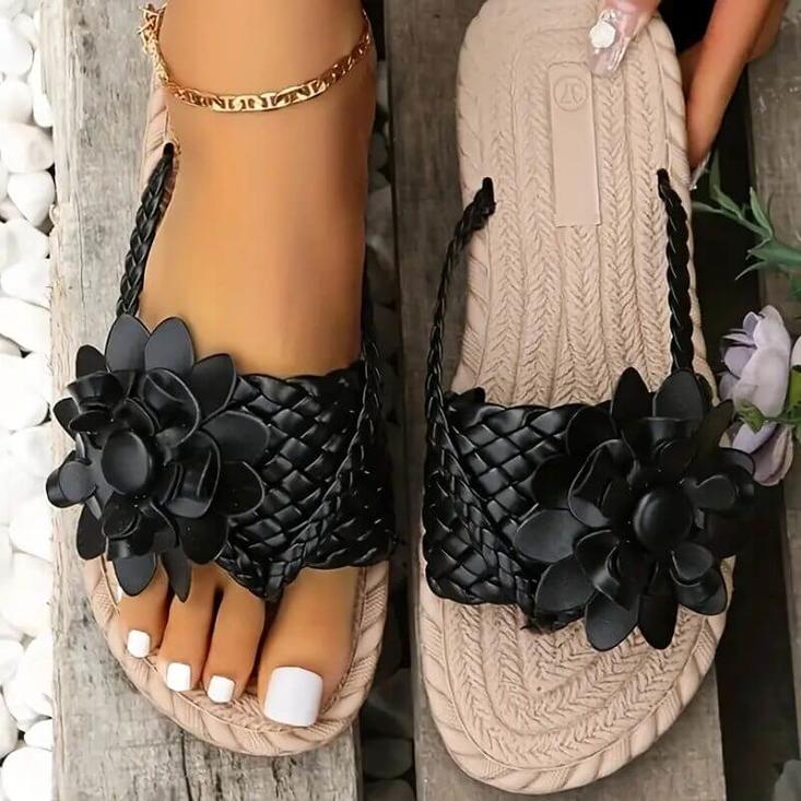 Women's Floral Flat Sandals