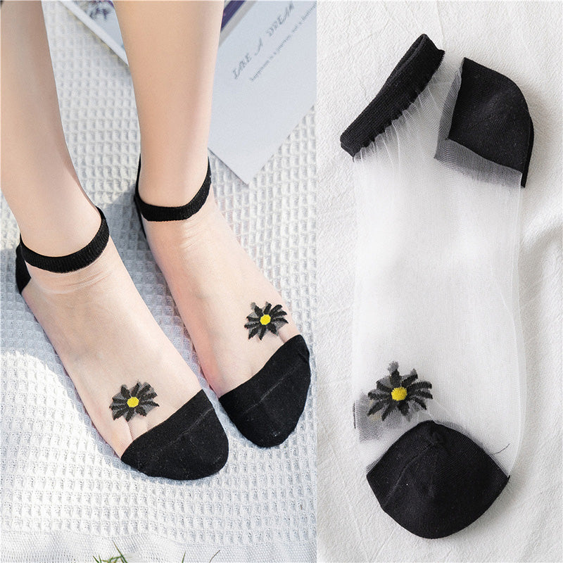 Summer Women’s Daisy Cool Breathable Mesh Socks