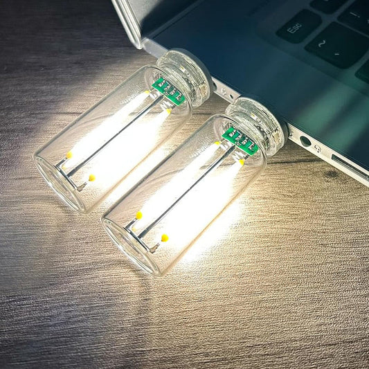 Portable Touch-Control Glass Bulb USB Night Light