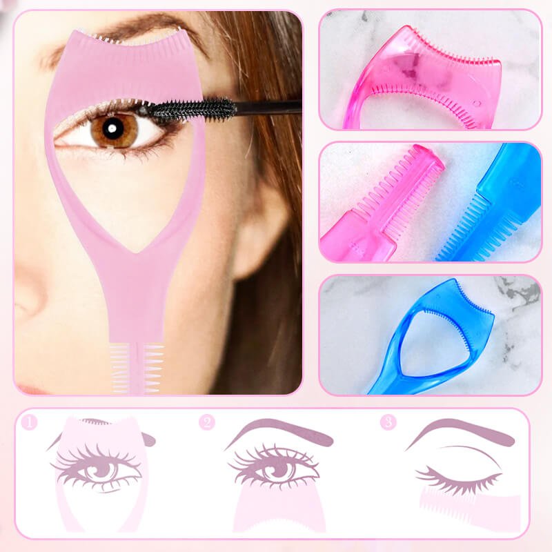 3in1 Eyelashes Tools Mascara Shield