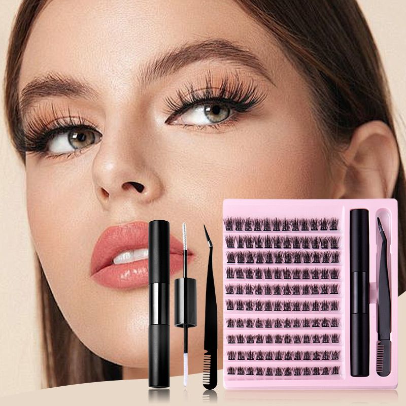 Fluffy Natural Thick False Eyelashes Set