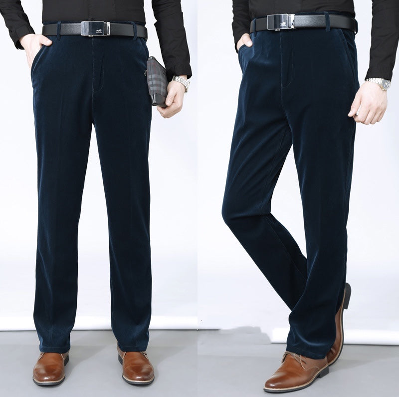 Men's Stretchy Corduroy Straight Long Pants(50%OFF)