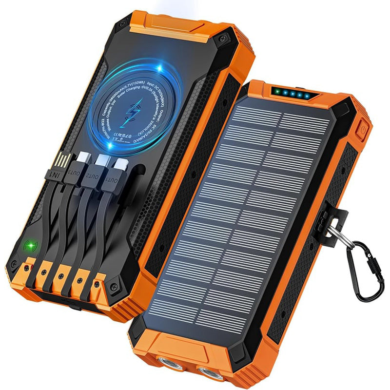 Solar Wireless Portable Power Bank