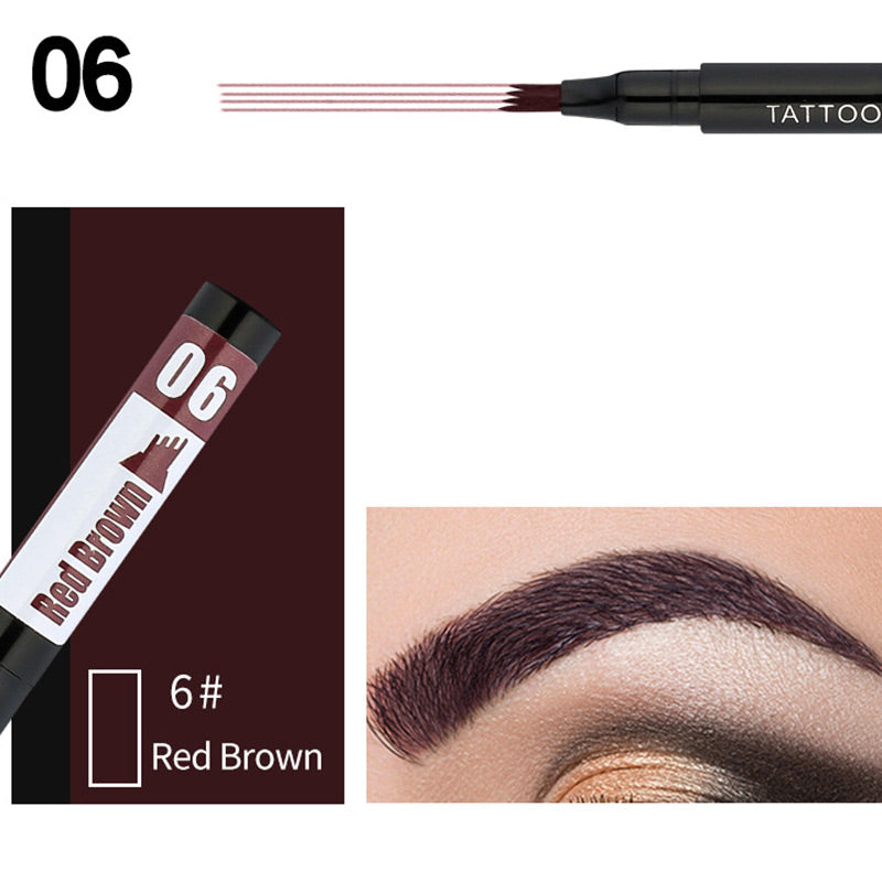 Waterproof Eyebrow Microblading Pen with 4-fork Tip