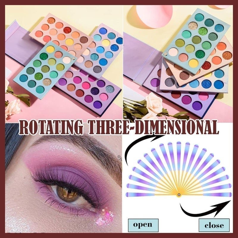 60 Color Rotating Eyeshadow Palette