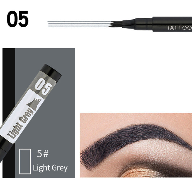 Waterproof Eyebrow Microblading Pen with 4-fork Tip