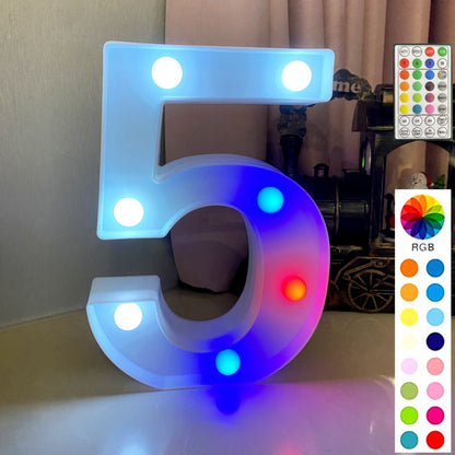 Colorful LED Marquee Letter Lights