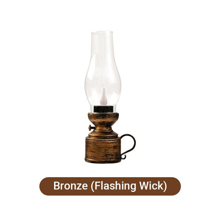 💥LED Vintage Kerosene Lamp Electronic Swing Candle