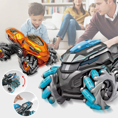 Remote Control Deformation Spray Motorcycle Toy&Remote Control Water Bomb Spray Tank Toy