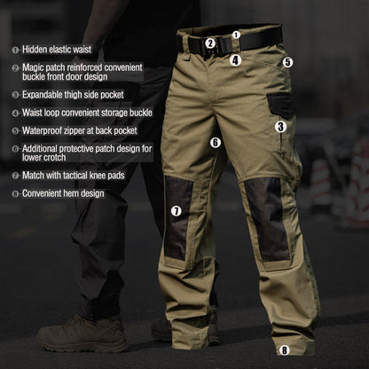 Men's Urban Cargo Pants Waterproof Ripstop Tactical Pants⚡