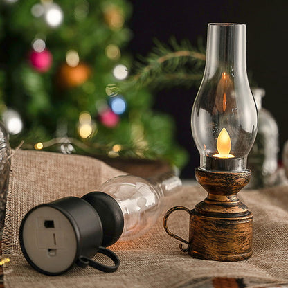 💥LED Vintage Kerosene Lamp Electronic Swing Candle