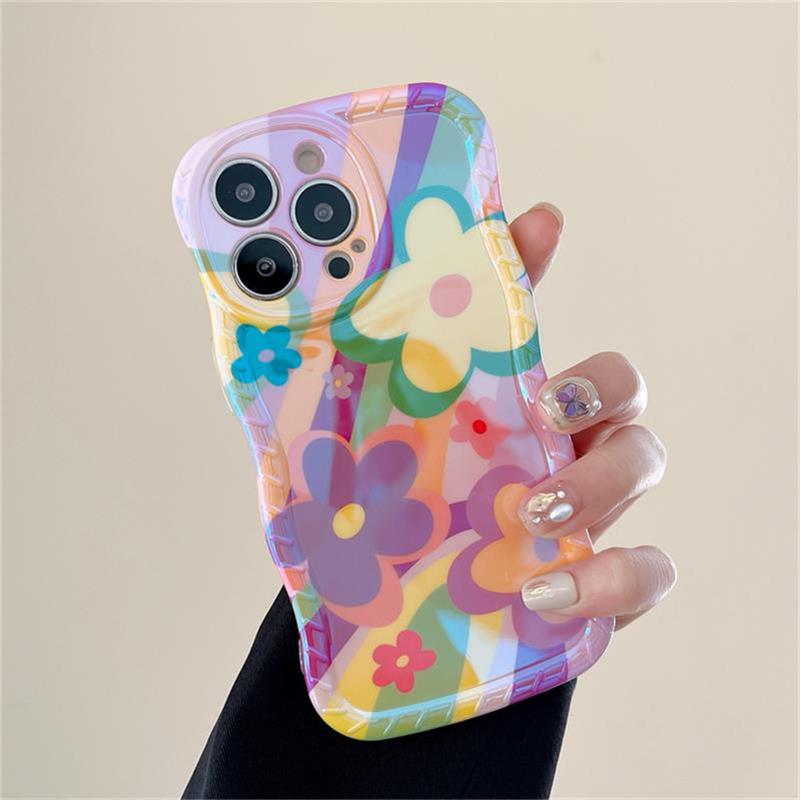 New Dopamine Graffiti Flower Case For iPhone