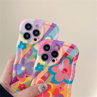 New Dopamine Graffiti Flower Case For iPhone