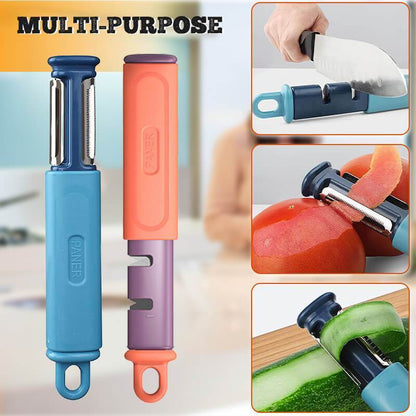 2 In 1 Peeler/Knife Sharpener