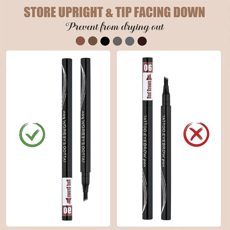 Waterproof Eyebrow Microblading Pen with 4-fork Tip