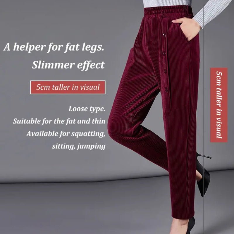 Buy 2 Free Shipping-Women’S Warm Corduroy High Waist Pants