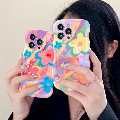 New Dopamine Graffiti Flower Case For iPhone