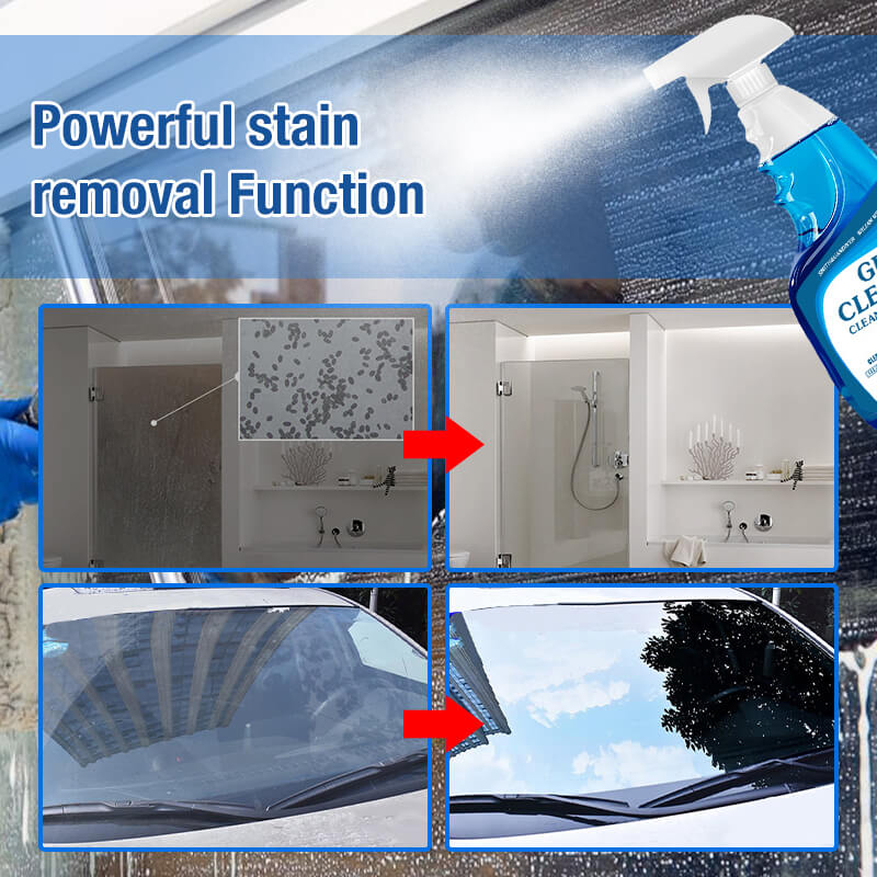 Powerful stain removal glass cleaner