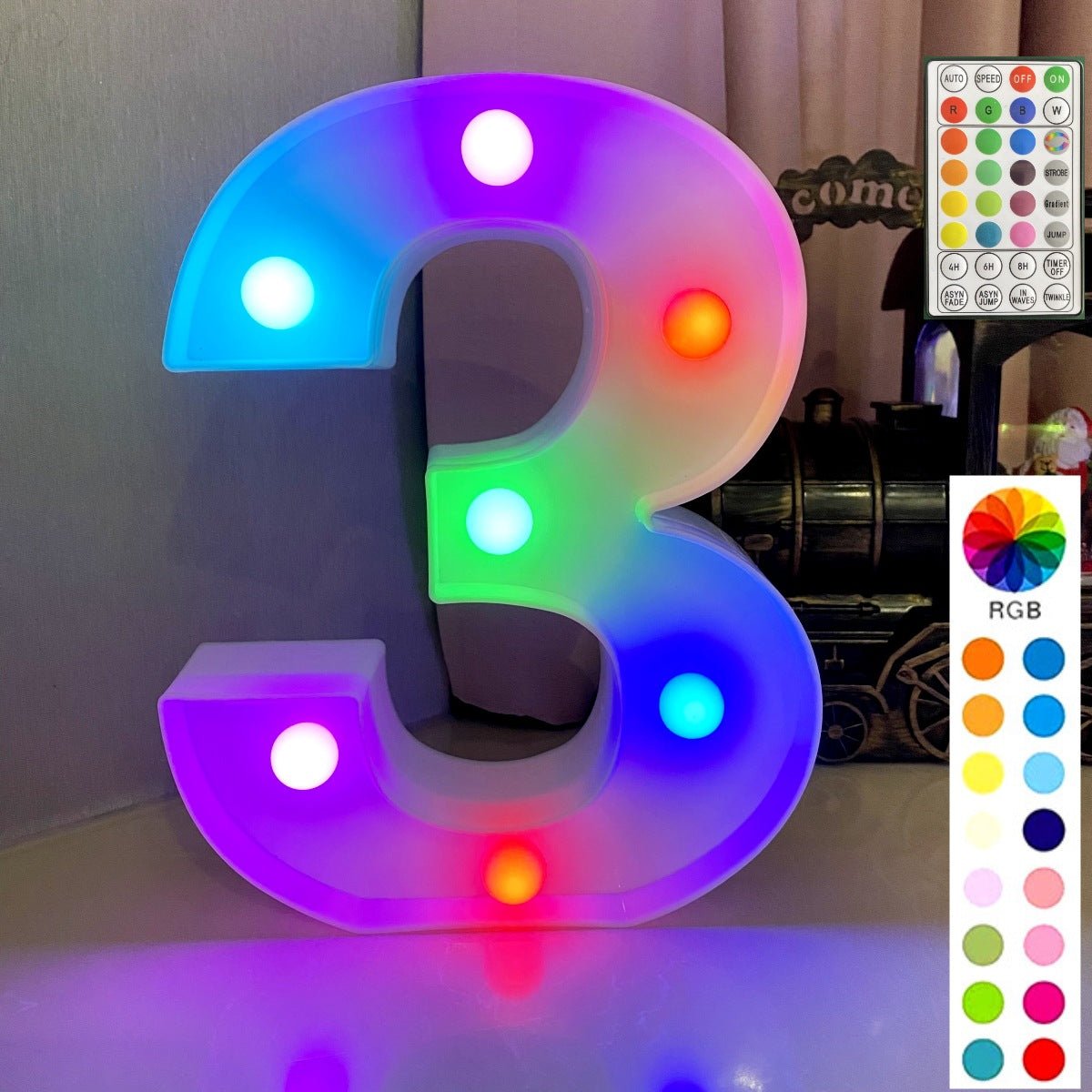 Colorful LED Marquee Letter Lights