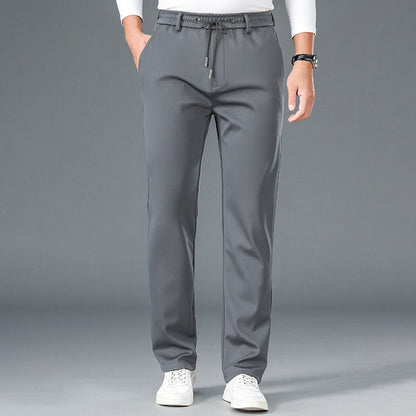 Men's Non-Iron Stretch Mercerized Cotton Casual Sports Pants