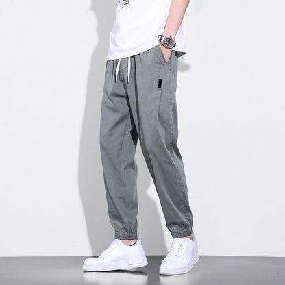 Men’s Elastic Drawstring Breathable Casual Joggers