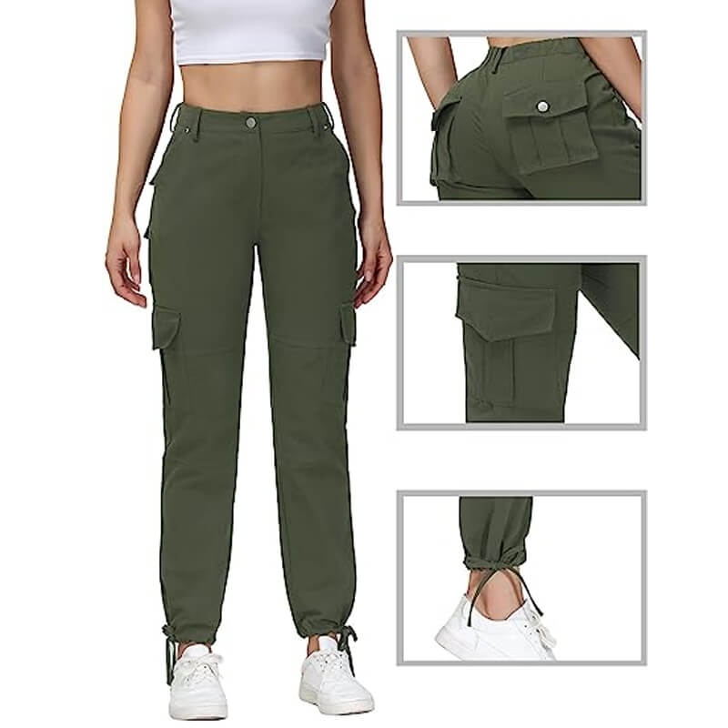 Women Cotton Stretch Cargo Pants