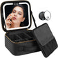 Luminous Luxe: Portable LED Makeup Organizer with Mirror