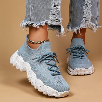 💕Women's Woven Mesh Lace-Up Fashion Sneakers