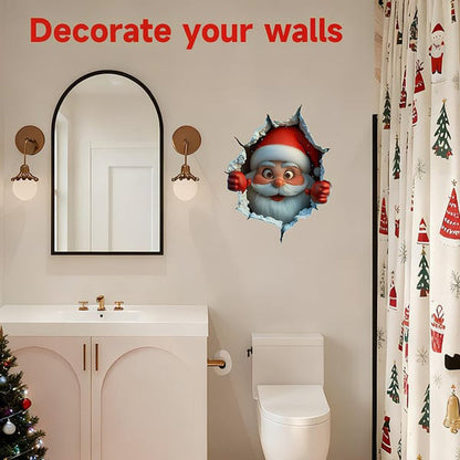 🎅Santa's Surprise 3D Wall Decals