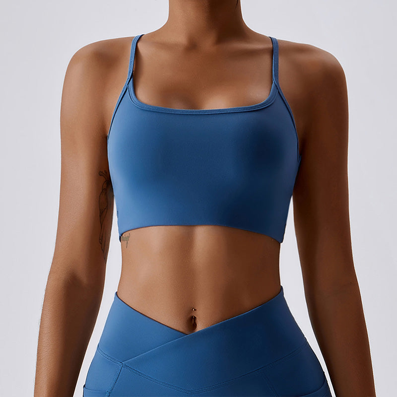 Quick-Drying Breathable Multi Strap Backless Sports Bra