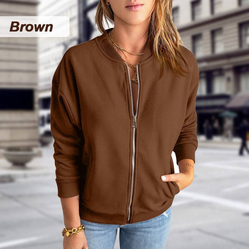 Women's Casual Zippered Jacket