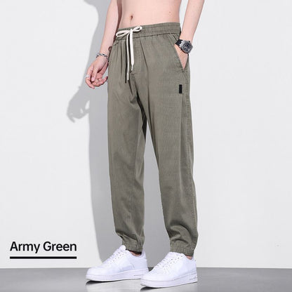 Men’s Elastic Drawstring Breathable Casual Joggers