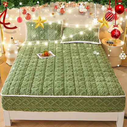 Thickened Warm Fitted Bed Sheet - Great Gift