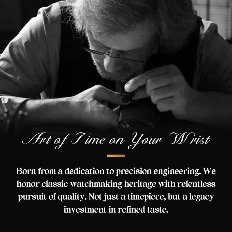 💥Men's Stainless Steel Waterproof Business Watch